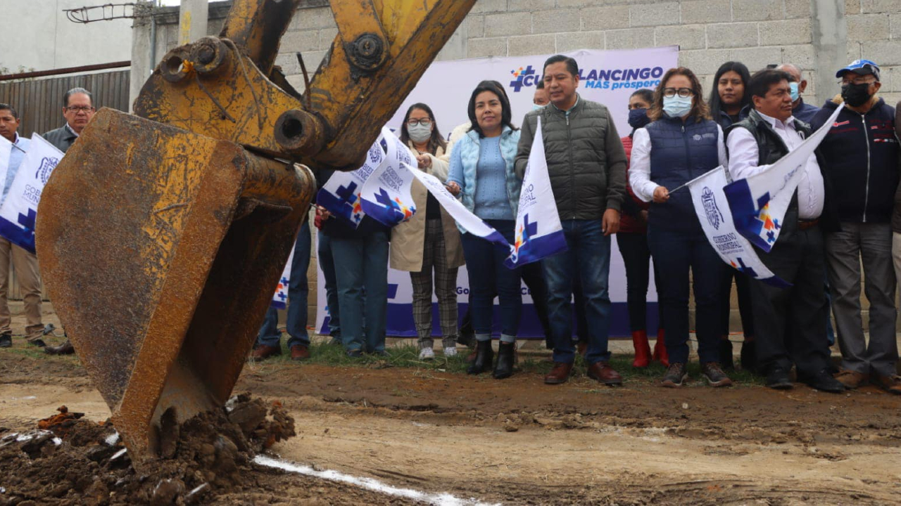 Por: Cortesía En Cuautlancingo; iniciaron las labores en el sistema de drenaje en Sanctorum