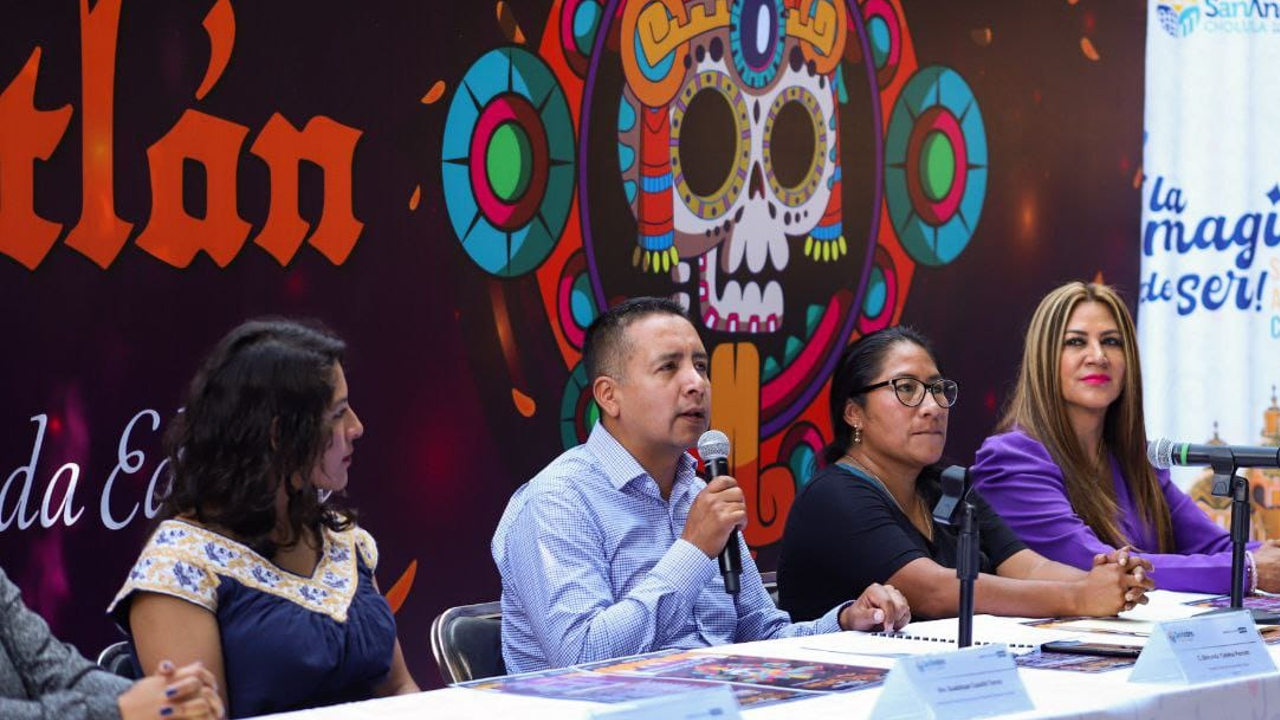 Por: Cortesía Ayuntamiento de San Andrés Cholula presentó su festival “Sendero al Mictlán"