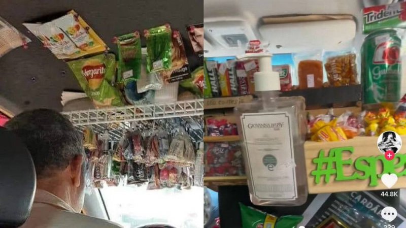 Por: Cortesía “Es un Oxxo en movimiento”: Taxi con "tiendita" en su interior se vuelve viral