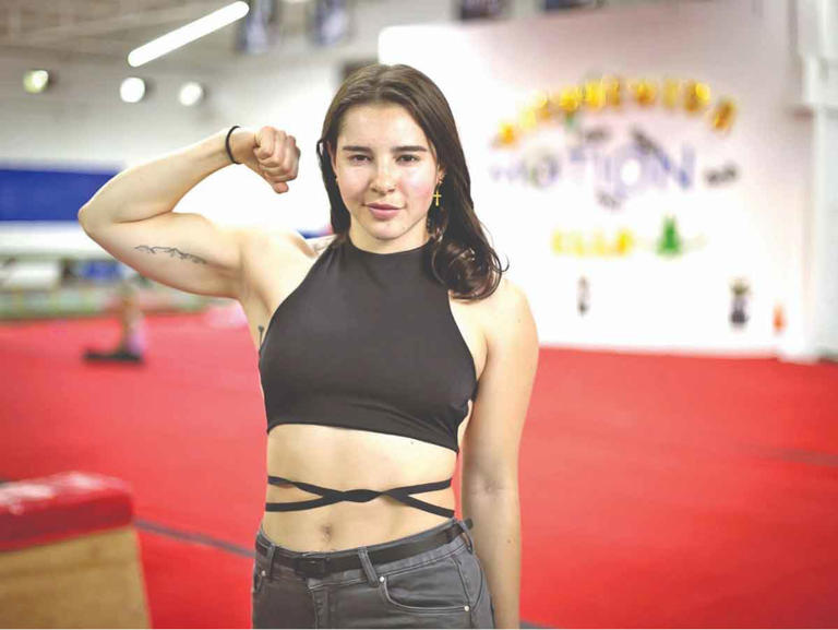 Celebran a Ella Bucio, orgullosa campeona del mundo en parkour