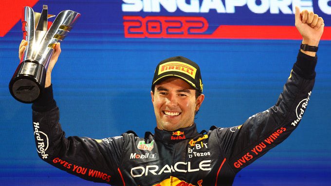 Por: Cortesía Checo Pérez ganó el Gran Premio de Singapur y logró su podio 13 en Fórmula 1