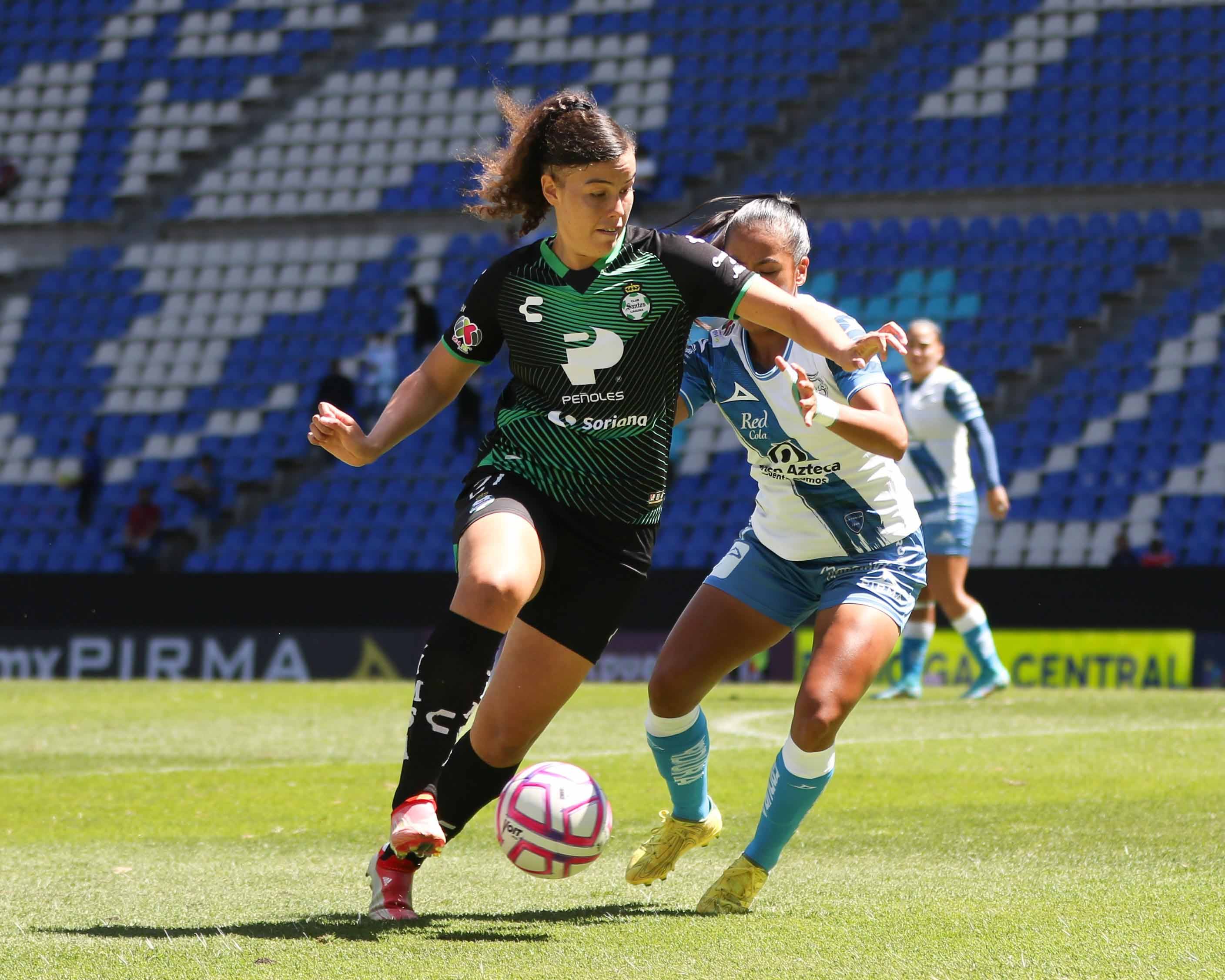 Por: Cortesía Puebla Femenil no pudo ante Santos en el Cuauhtémoc