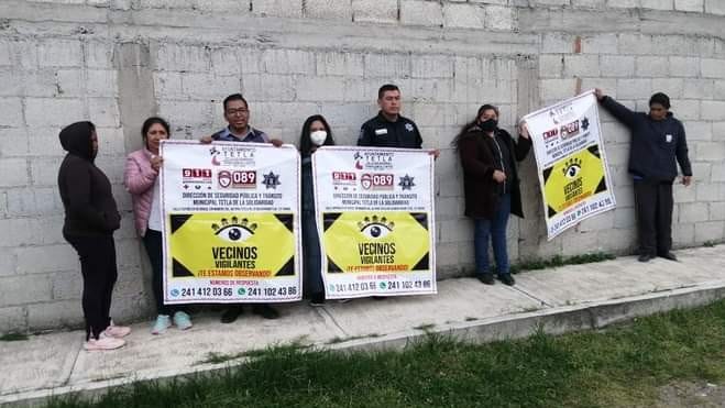Dirección se seguridad de Tetla continúa formando Grupos Vecinales 