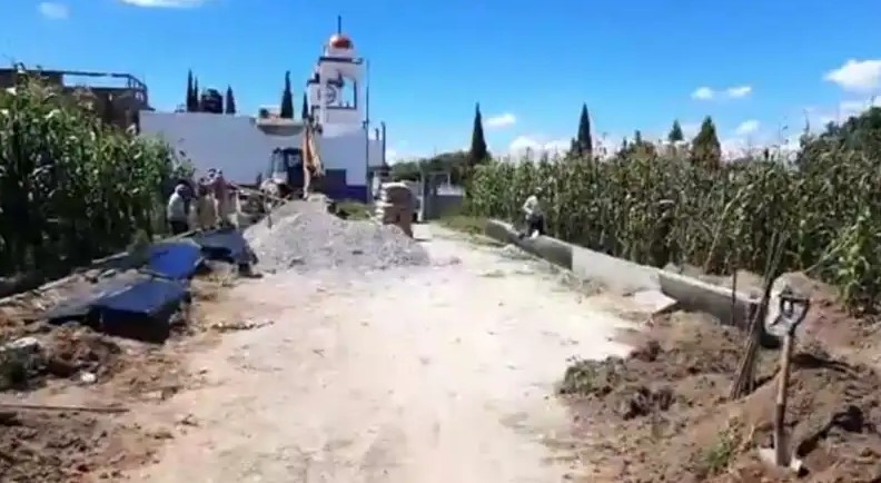 Ayuntamiento de Contla informa sobre avance en obras de adoquinamiento