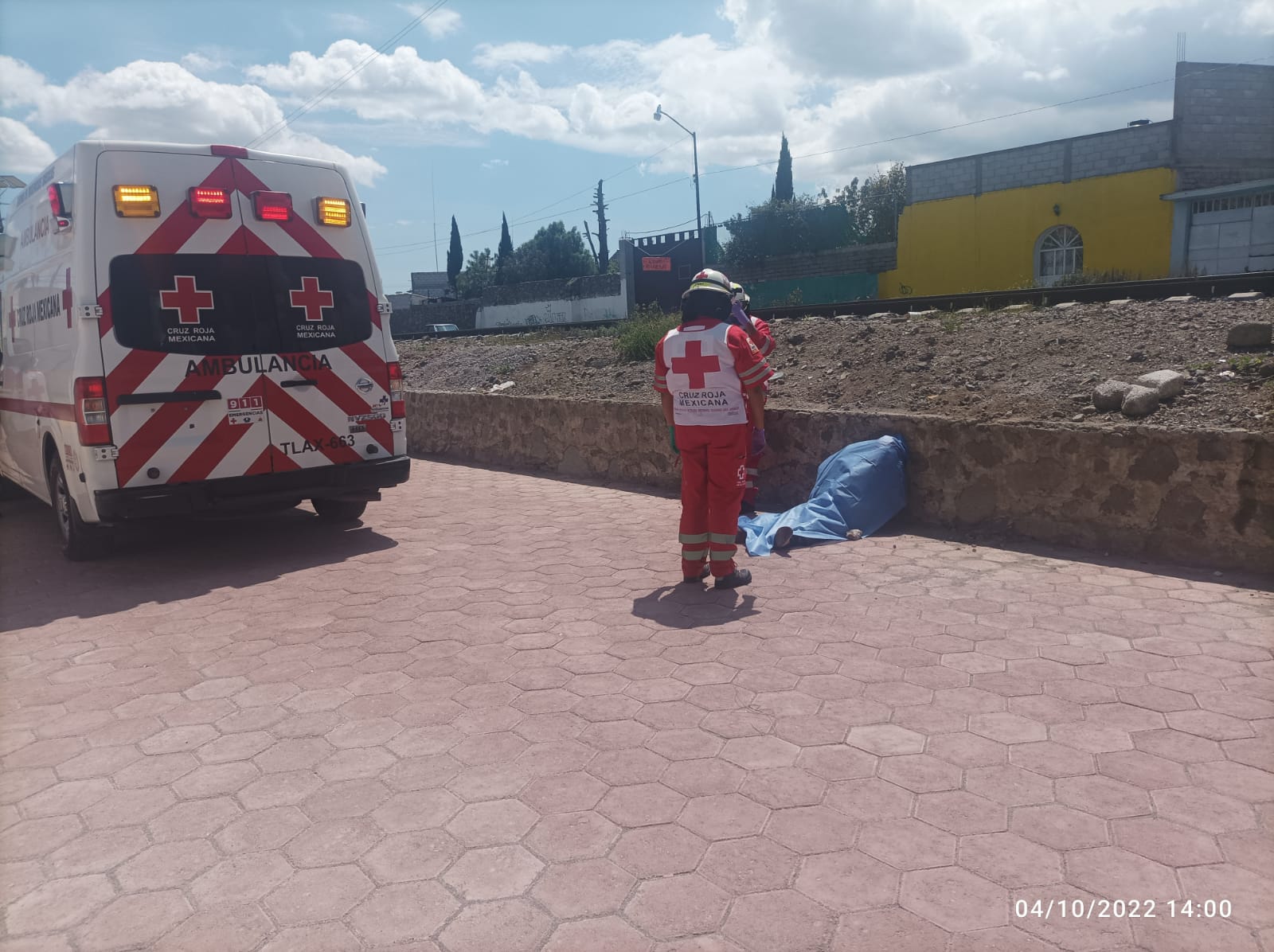 Fallece masculino en plena vía pública del municipio de Huamantla