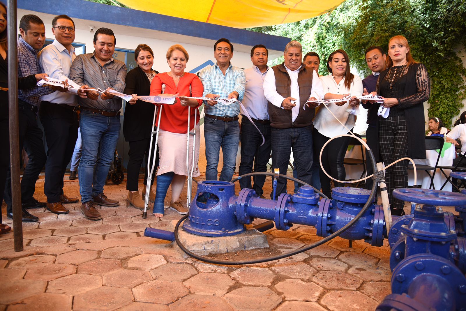 Ayuntamiento de Tlaxcala inaugura obra de agua potable en Tepehitec