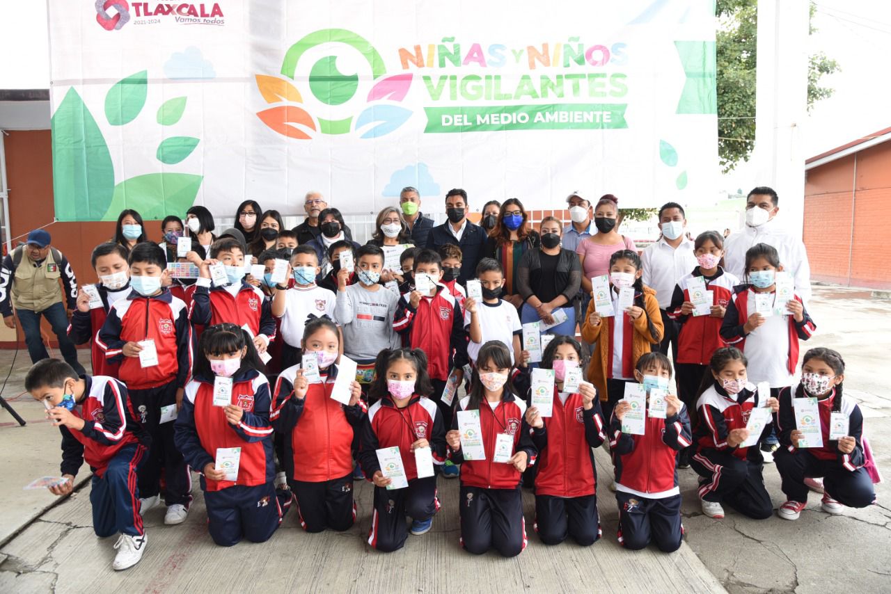 Infantes de Tlaxcala son nombrados como Vigilantes del Medio Ambiente
