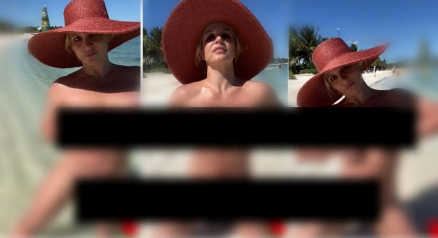 Por: Cortesía Con fotos desnuda, Britney Spears celebró en Playa del Carmen un año de su libertad