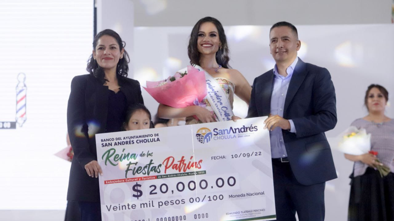 Por: Cortesía En San Andrés Cholula; se realizó el certamen de la “Reina de las Fiestas Patrias”