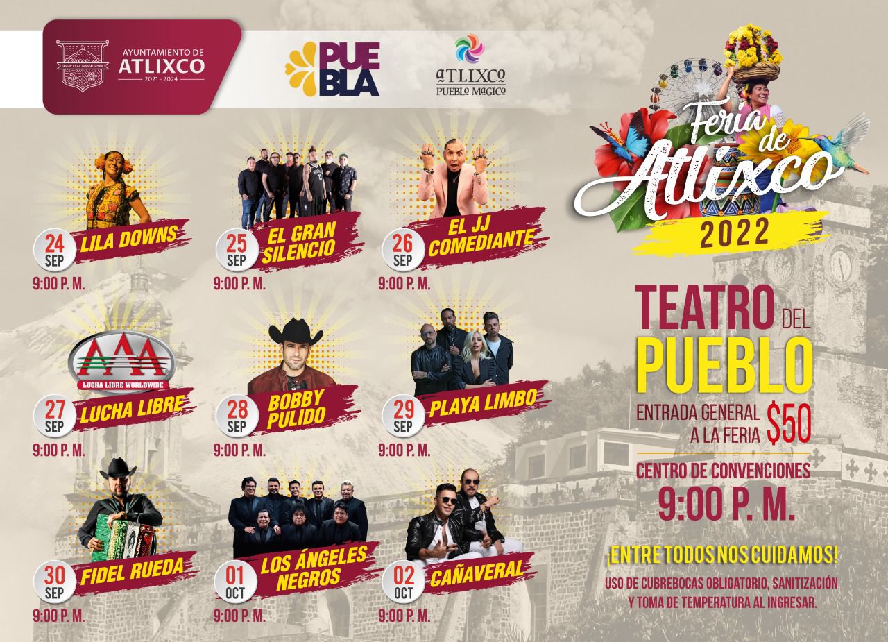 Por: Cortesía Ariadna Ayala regresa la feria de Atlixco, luego de 10 años sin realizarse; conoce la cartelera