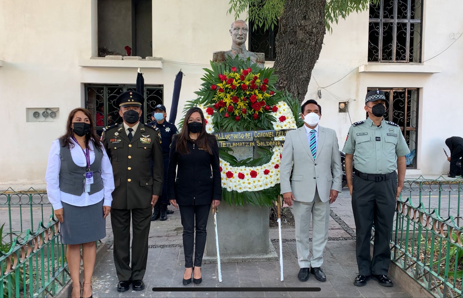 Alcalde de Tlaxcala conmemora a Felipe Santiago Tetlamatzin