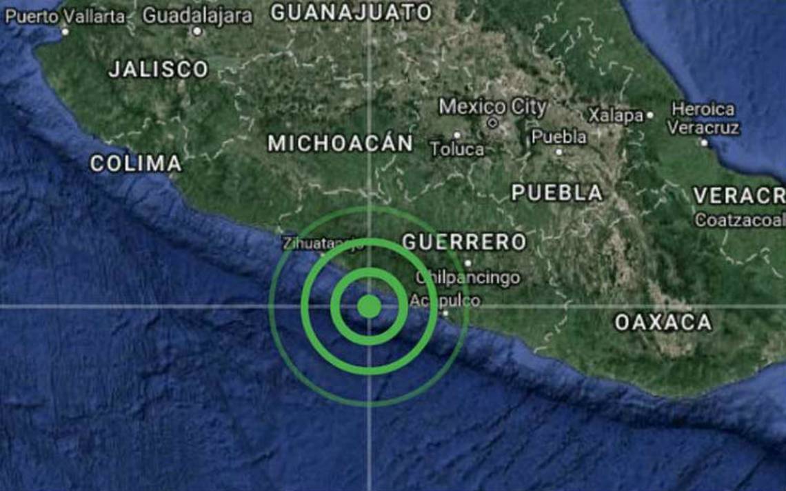 Por: Cortesía Sismo magnitud 5.0 se registro en guerrero de acuerdo con el Sismológico Nacional