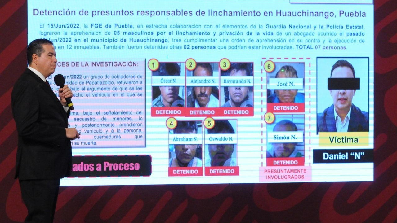 Por: Cortesía Ya son 10 los detenidos y vinculados a proceso por linchamiento de Daniel Picazo en Puebla: SSPC