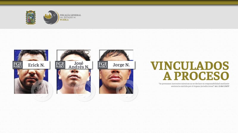 Por: Cortesía Sujetos son enviados a prisión por el secuestro y asesinato de un policía en Tehuacán