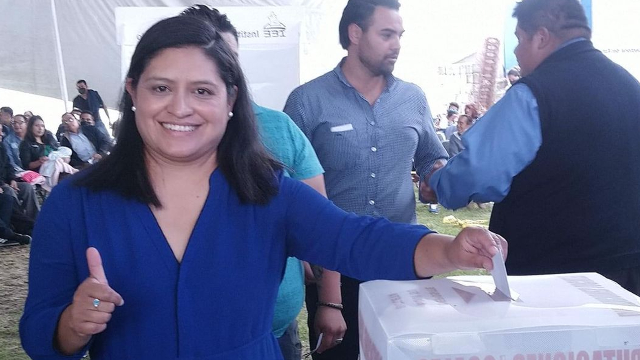 Por: Cortesía Maribel Rosas; se adjudica como la virtual ganadora para la dirigencia del PAN en San Andrés Cholula