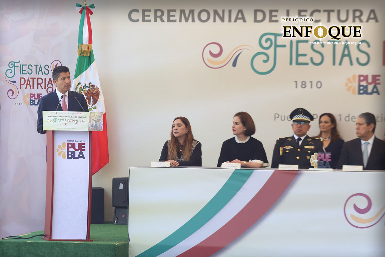 Por: Periódico Enfoque Eduardo Rivera encabeza el inicio de las celebraciones conmemorativas por la Independencia