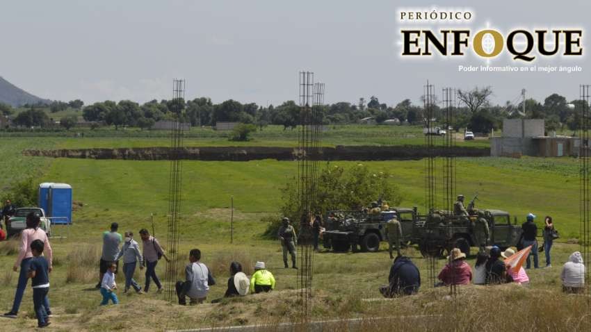 Reportan desgajamiento en socavón de Juan C. Bonilla