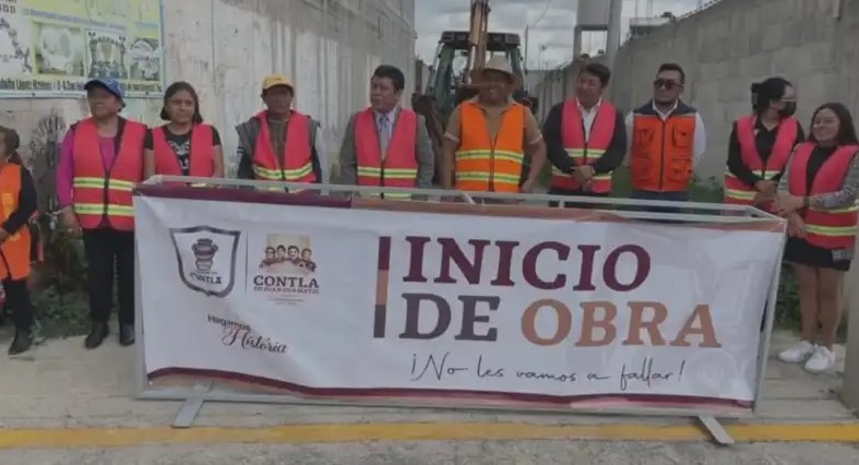 Por: Cortesía Ayuntamiento de Contla inicia obra de adoquinamiento en Santa María Aquiahuac