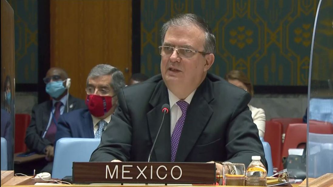 Por: Cortesía Presenta Marcelo Ebrard ante la ONU plan de pacificación Rusia-Ucrania de AMLO