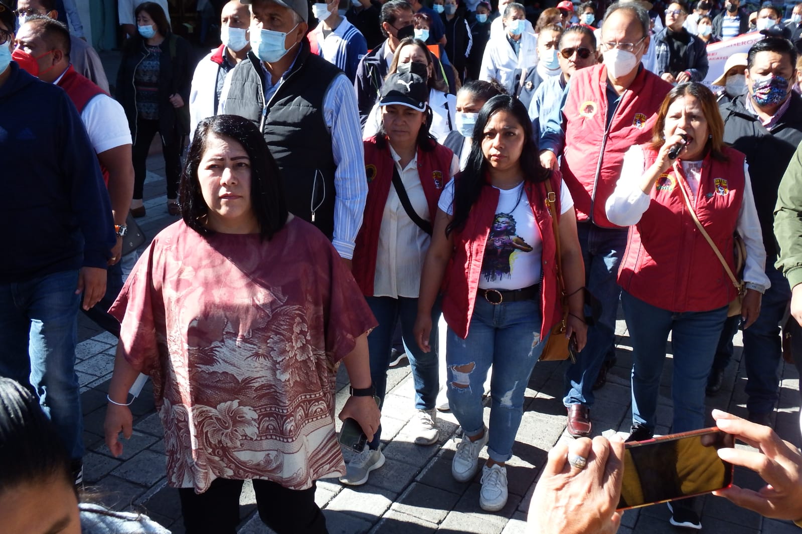 Mala estrategia de Blanca Águila en manifestación sindical: agremiados