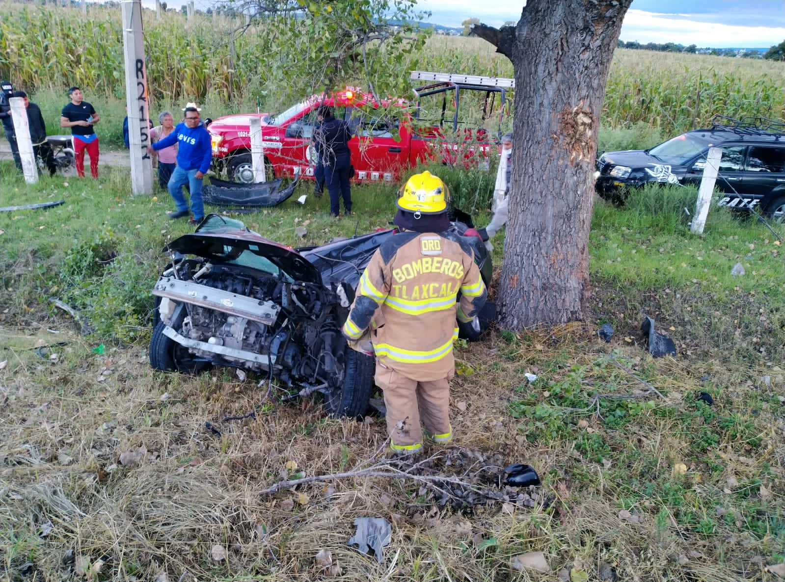 Muere conductor en impactante accidente sobre la autopista Tlaxcala-Texmelucan