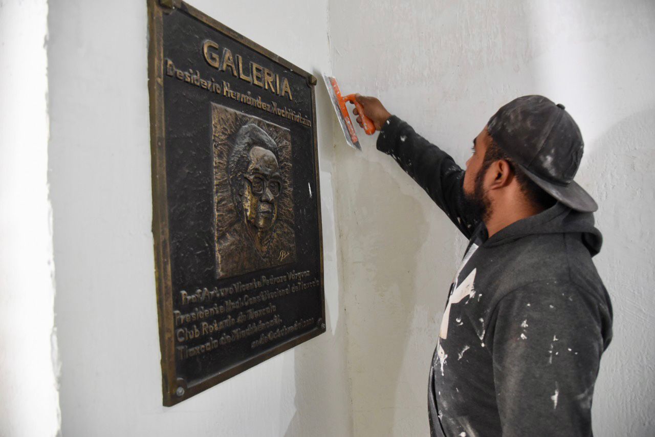 Galería “Desiderio Hernández Xochitiotzin” en Tlaxcala Capital es remodelada