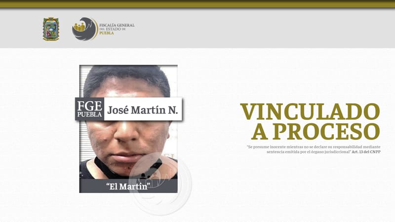 Por: Cortesía José Martín N. es enviado a prisión por disparar y asesinar a un hombre en Tehuacán