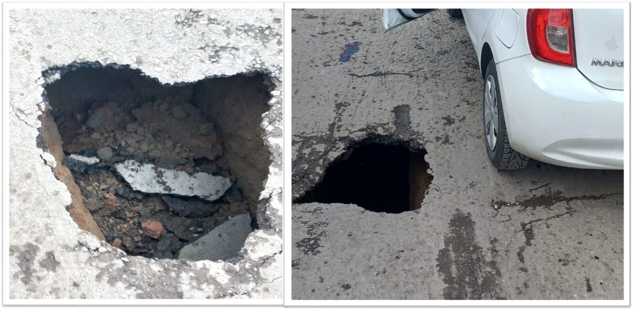 Por: Cortesía Vecinos de Chachapa piden apoyo de las autoridades ante posible formación de un socavón