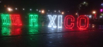 Dañan letras de “México” en Zacatelco