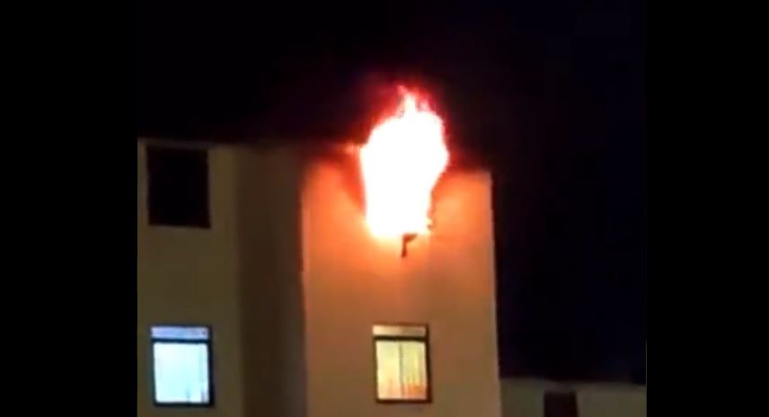 Pelea de pareja termina con incendio en Mayorazgo; no hubo lesionados