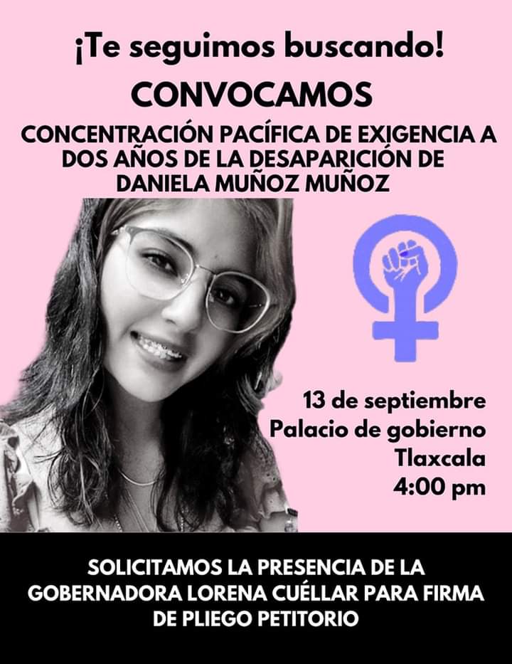 Por: Cortesía Sin resultados la búsqueda de Daniela Muñoz a dos años de su desaparición