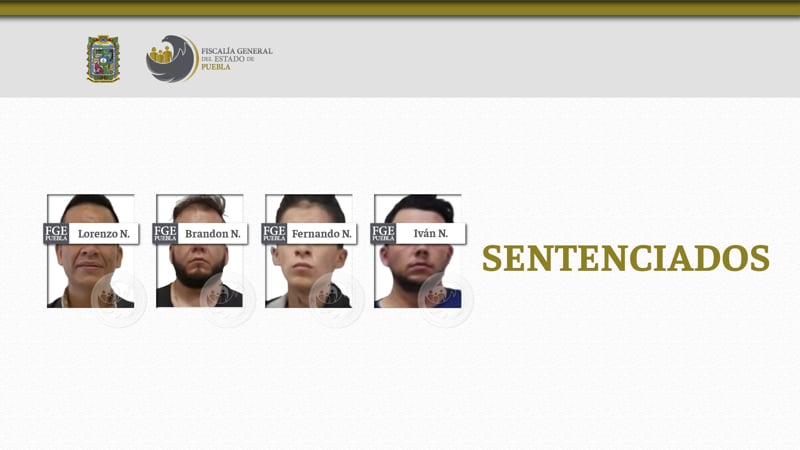 Sujetos son sentenciados a 26 años de prisión por asesinar a una mujer para robarle sus pertenencias en Cholula
