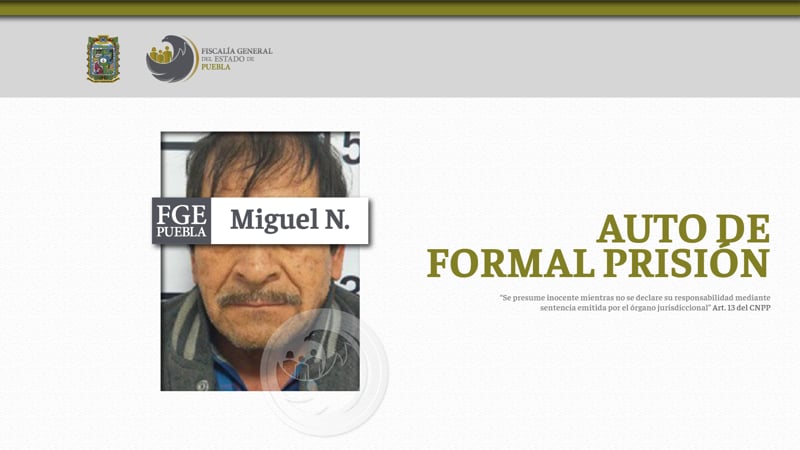 Por: Cortesía Miguel N. es enviado a prisión por disparar a una mujer por la disputa de un terreno en Aquixtla