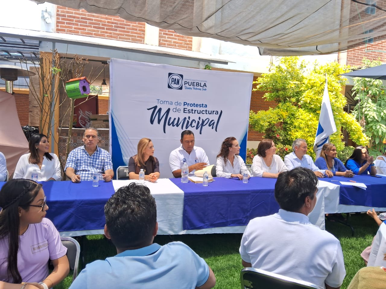 Toman protesta estructura panista cholulteca