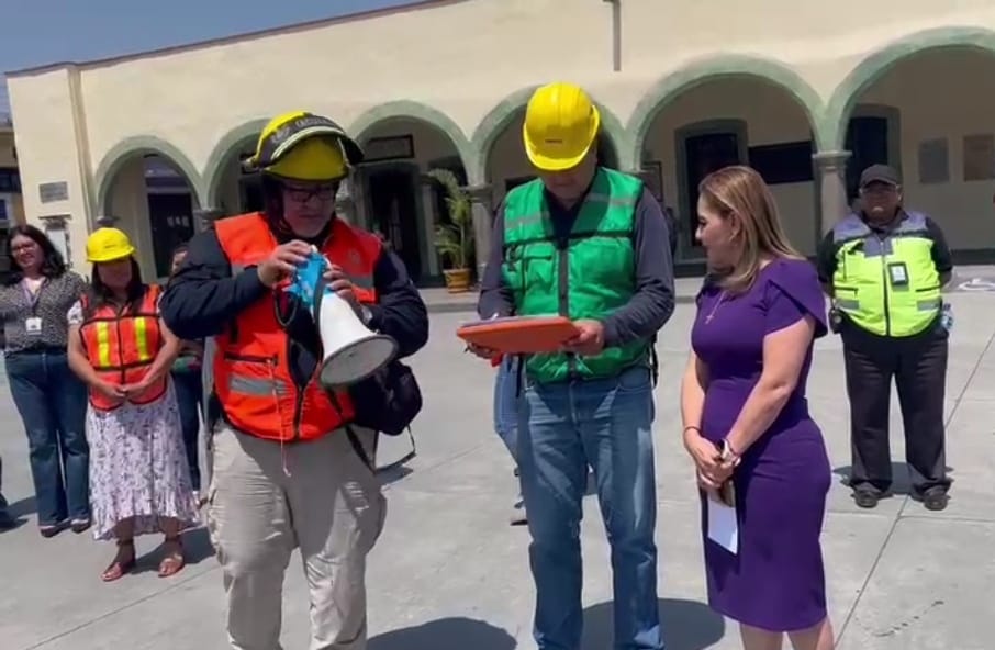 Por: Cortesía Lula Pineda Ayuntamiento de San Pedro Cholula cuenta con personal preparado en protección civil ante posible evento sísmico