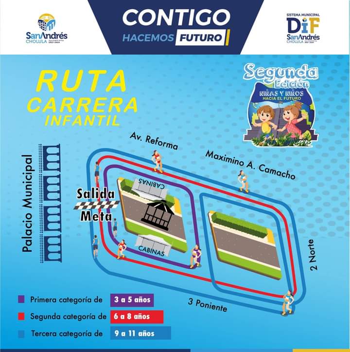 Todo listo para la segunda edición de la Carrera Niñas y Niños Hacia el Futuro