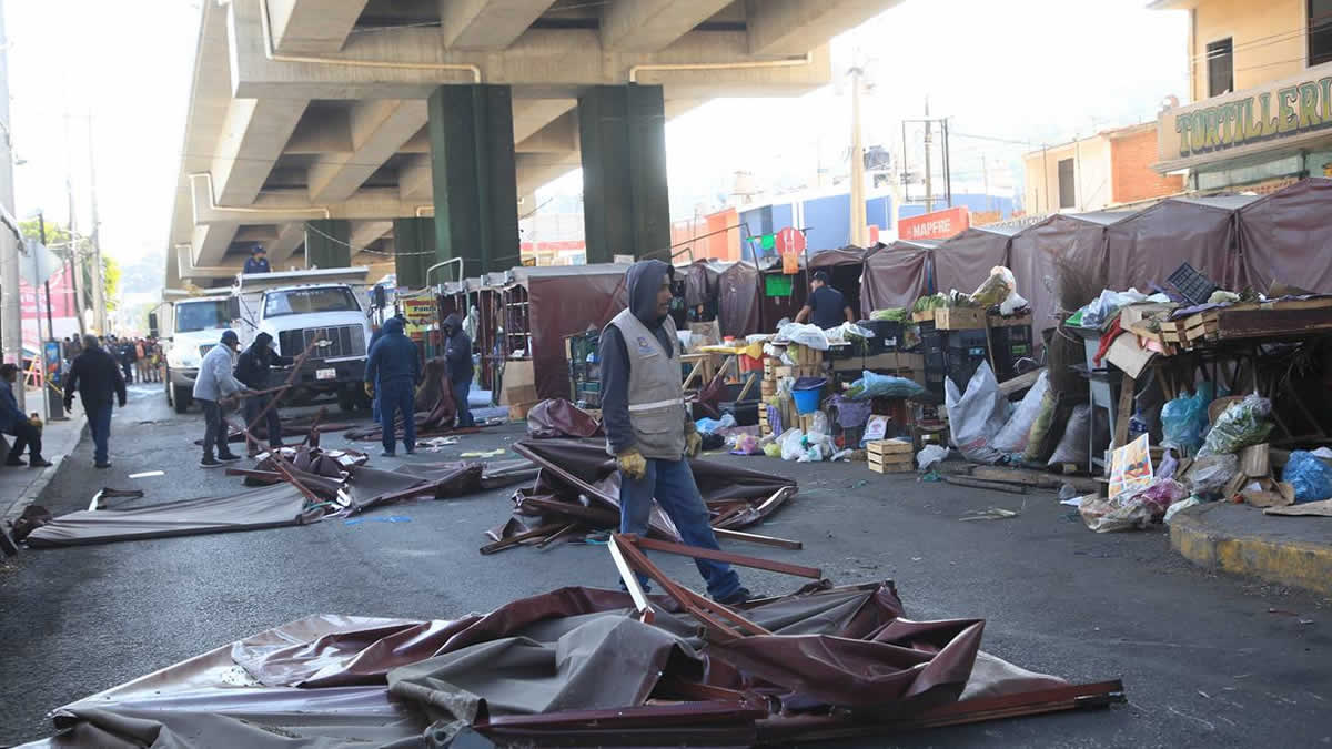 Por: Cortesía Un acto de autoridad reordenamiento de comerciantes del Mercado de Amalucan: Eduardo Rivera