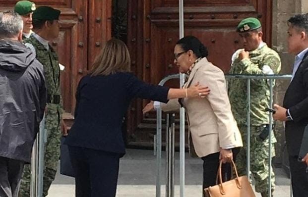 Acude Gobernadora A Reunión En Palacio Nacional Para Revisión De Estrategia De Seguridad