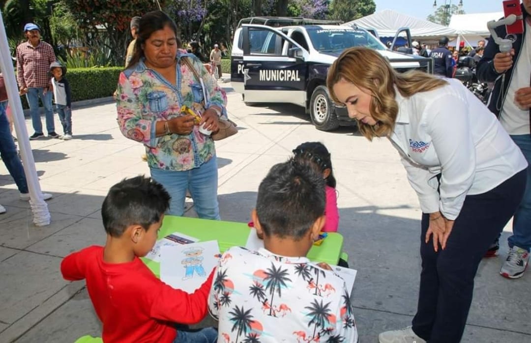 Enlazados conocimiento y diversión en “Un Día con la Policía” en San Pedro Cholula