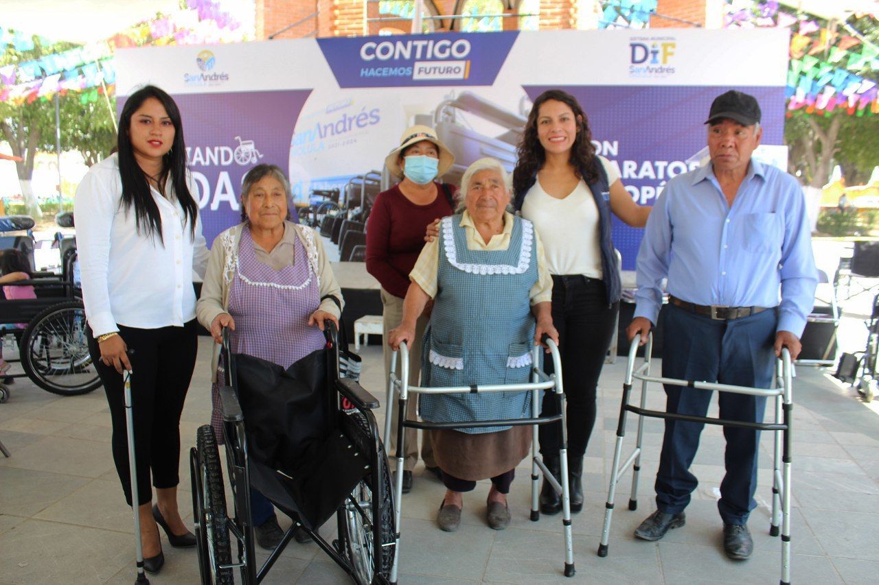 Comunicado oficial DIF de San Andrés Cholula entrega 200 aparatos ortopédicos