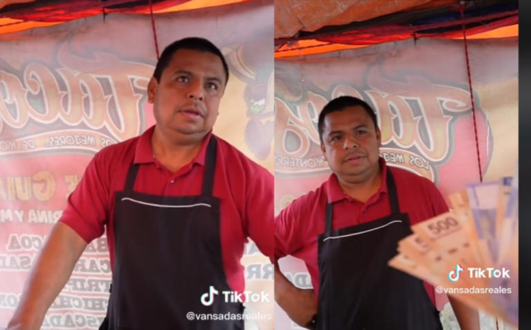 Por: Cortesía "Yo sé lo que es tener hambre": Taquero regala comida a hombre hambriento sin trabajo; recibe recompensa (Vídeo)