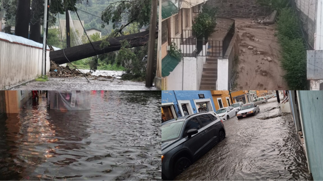 Deja Jorge Corichi a la capital en caos, intenso a lluvia deja estragos en calles y avenidas