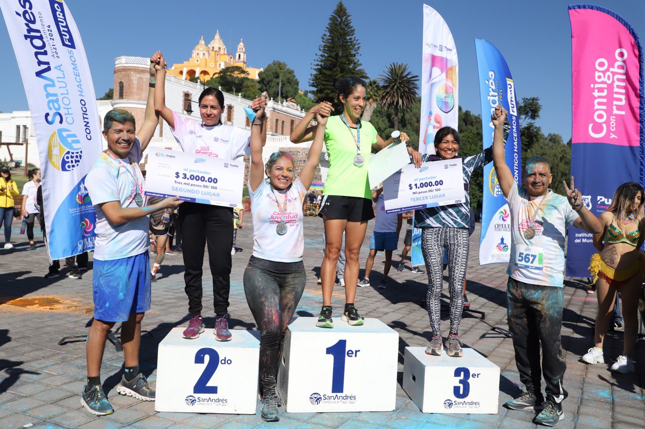 Más de 2 mil competidores participaron en la carrera de la Juventud 2023 de San Andrés Cholula