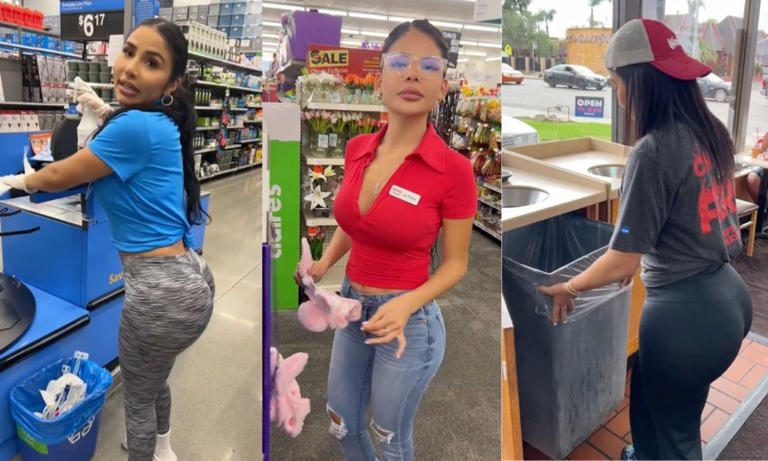 Por: Cortesía Joven ayuda a negocio familiar atrayendo clientes utilizando su belleza; redes aplauden su labor (Vídeo)