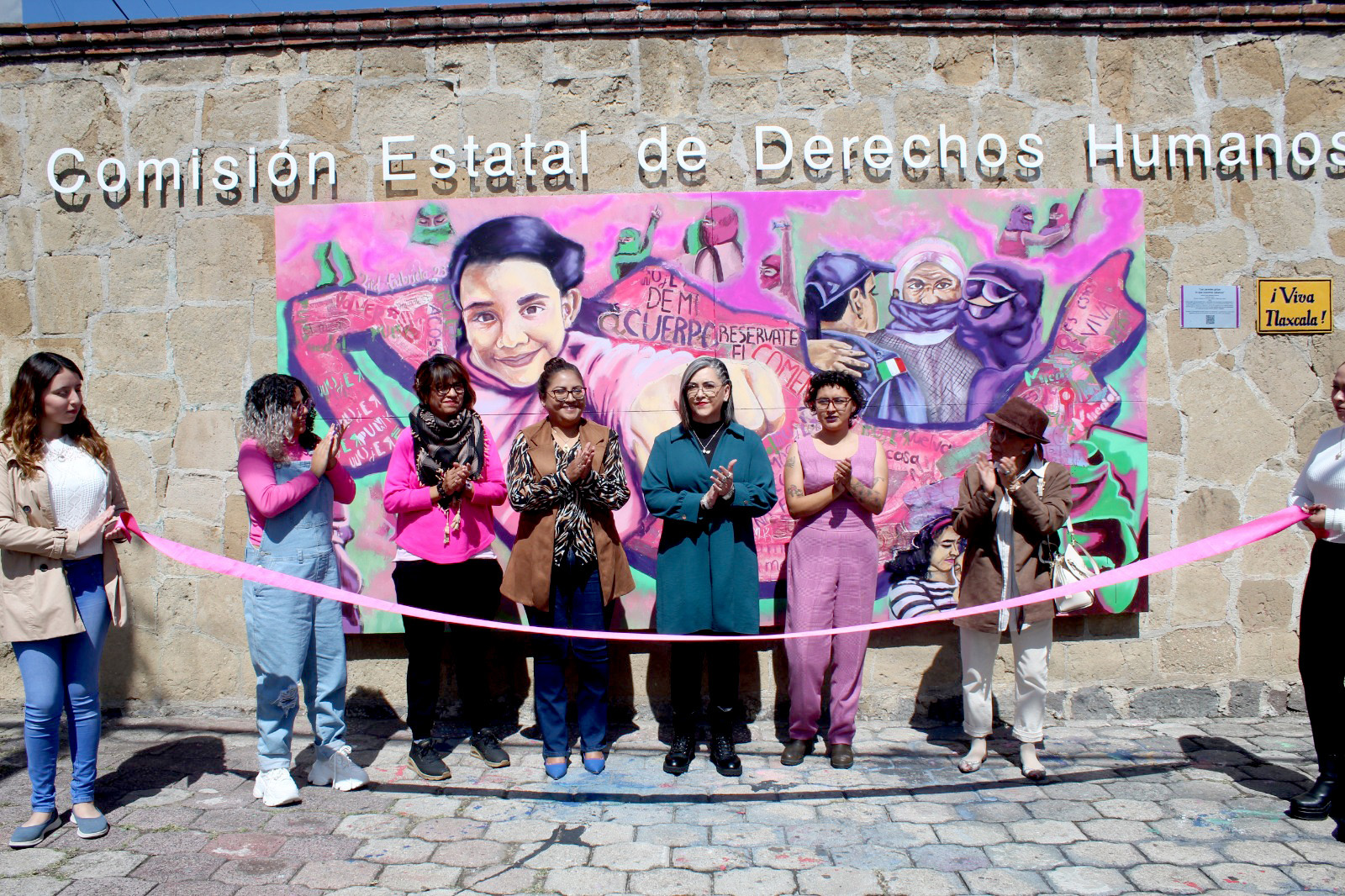Por: Cortesía La CEDH inauguró el mural “las paredes gritan lo que nosotras callamos”
