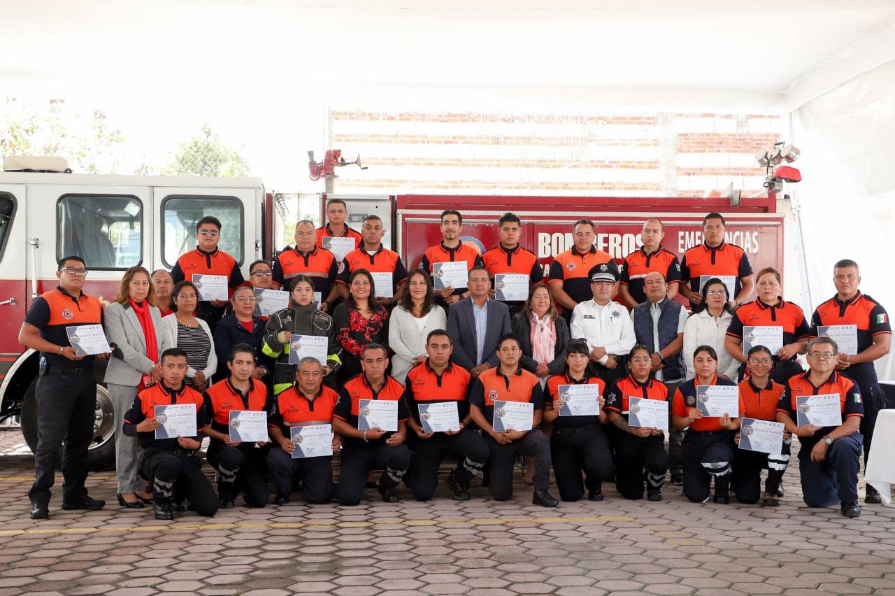 Reconoce gobierno de San Andrés Cholula a las y los bomberos en su día