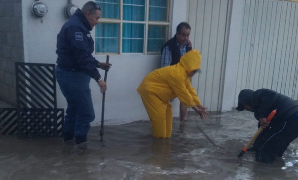 Atiende CEPC llamado de emergencia por encharcamientos en Huamantla