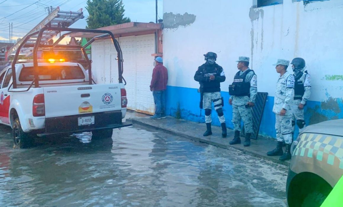 Por: Cortesía Implementan autoridades operativo en Huamantla tras fuerte lluvia