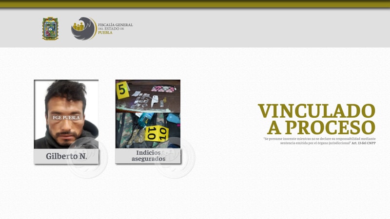 Sujeto es enviado a prisión tras su detención en cateo a un domicilio  por narcomenudeo