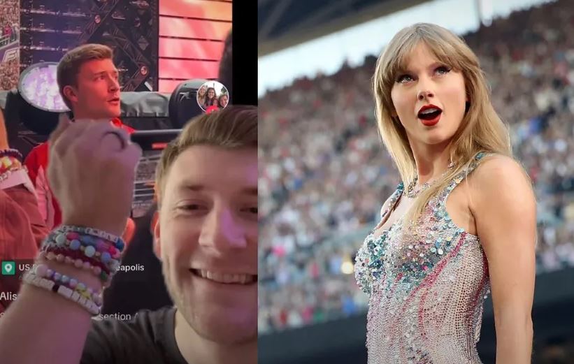 Elemnto de seguridad que se volvió viral por cantar durante concierto de Taylor Swift fue despedido (Vídeo)